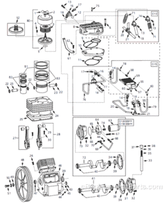 Page A Diagram and Parts List for CI15K00BPP 2004 Campbell Hausfeld Compressor